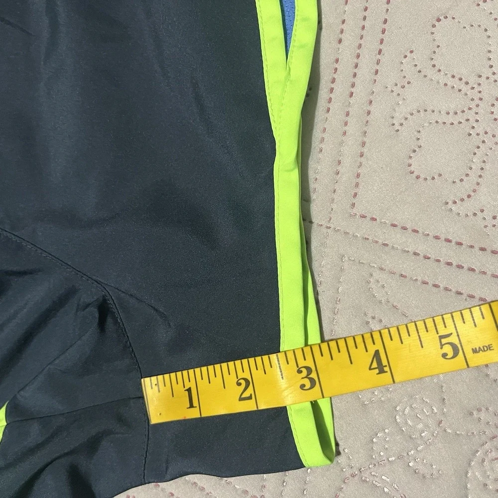 Nike Running Shorts Womens Navy Blue Dri-FIT Tempo Neon Trim Size M - Picture 7 of 7